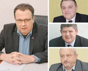 Candidati USL Satu Mare V. Marian, O. Silaghi, O. Petric, N. Bura