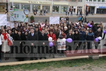 Mars antiviolenta la Satu Mare