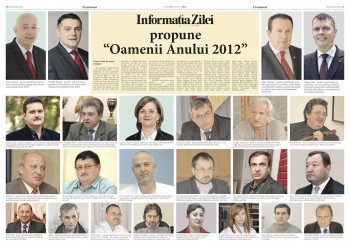 Pagini din Informatia Zilei cu oamenii anului