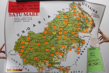 Harta privind distributia pe localitati a copiilor ramasi fara parinti