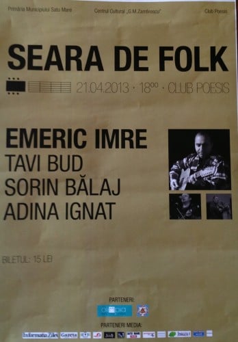 Afișul serii de folk de la Poesis