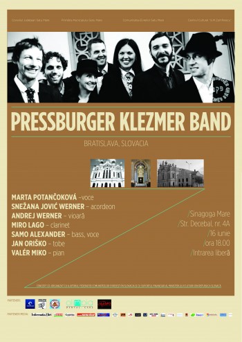 Afişul concertului Pressburger Klezmer Band