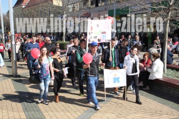 Participantii au defilat de la Gradina Romei, pana la pasajul pietonal Corneliu Coposu