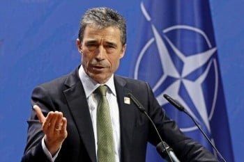 Secretarul general al NATO, Anders Fogh Rasmussen