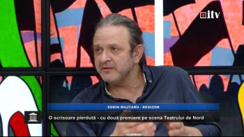 Regizorul Sorin Militaru in studioul Informatia TV