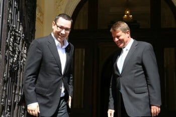 Victor Ponta și Klaus Iohannis