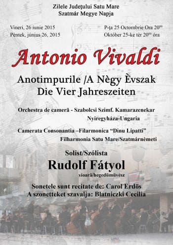 Afişul concertului