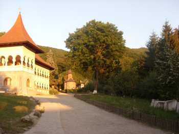 Drumul spre biserica mănăstirii