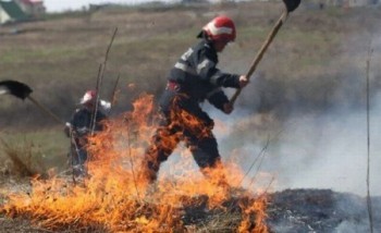 interventie la unul dintre incendii