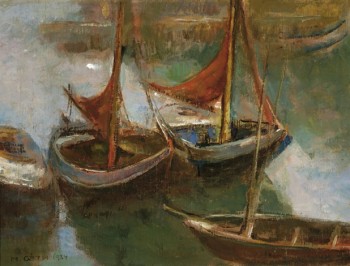 moricz-goth-moored-boats-by-the-oude-werf-in-veere