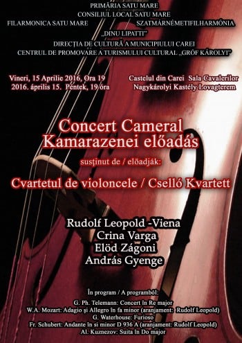 Afişul concertului de la Carei