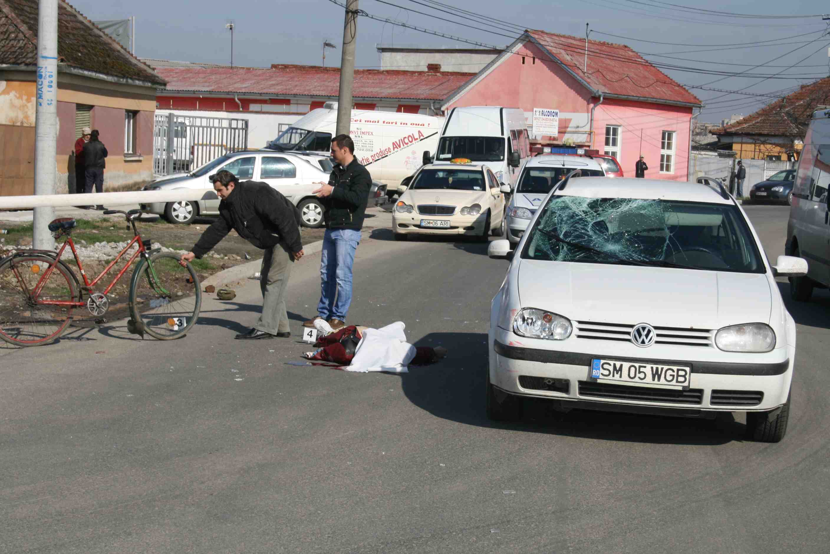 Accident pe str. Closca din Satu Mare