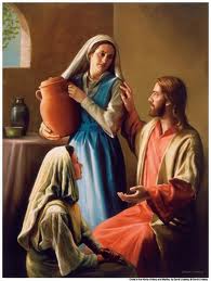 Sfanta Marta si sora sa, Maria, cu Isus