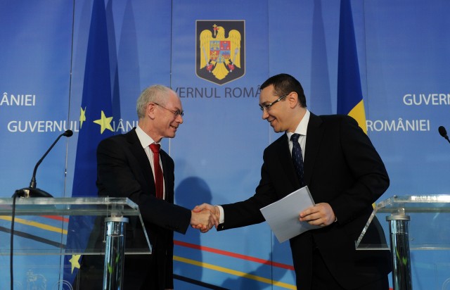 Presmierul Ponta s-a intalnit cu presedintele Comisiei Europene