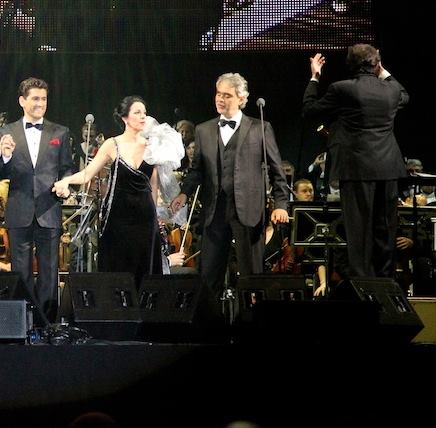 Cezar Ouatu, Angela Gheorghiu și Andrea Bocelli