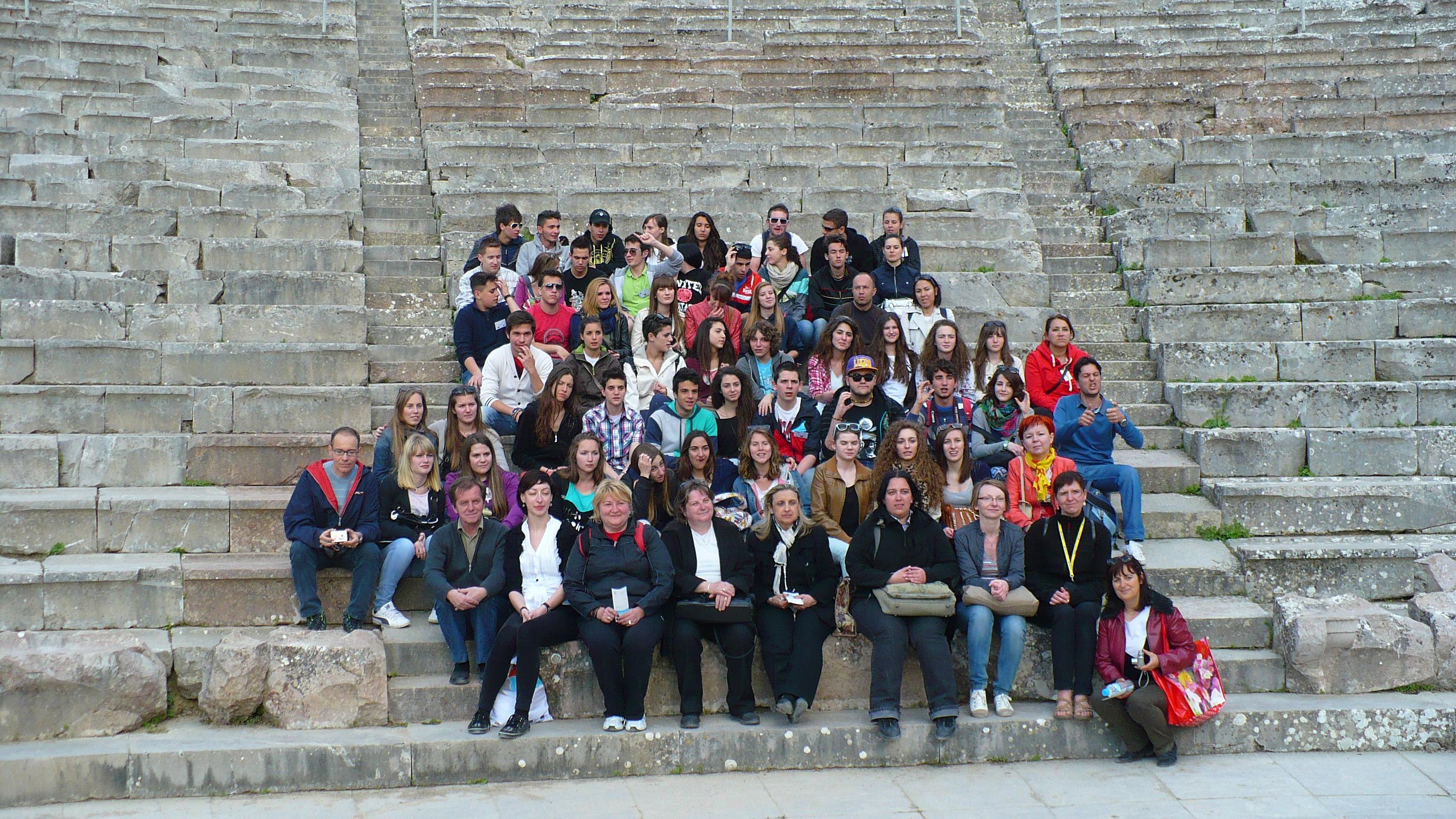 La Teatrul Epidaurus, Grecia