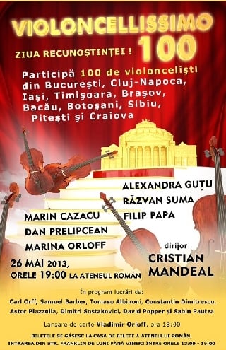 Afișul Violoncellissimo 100