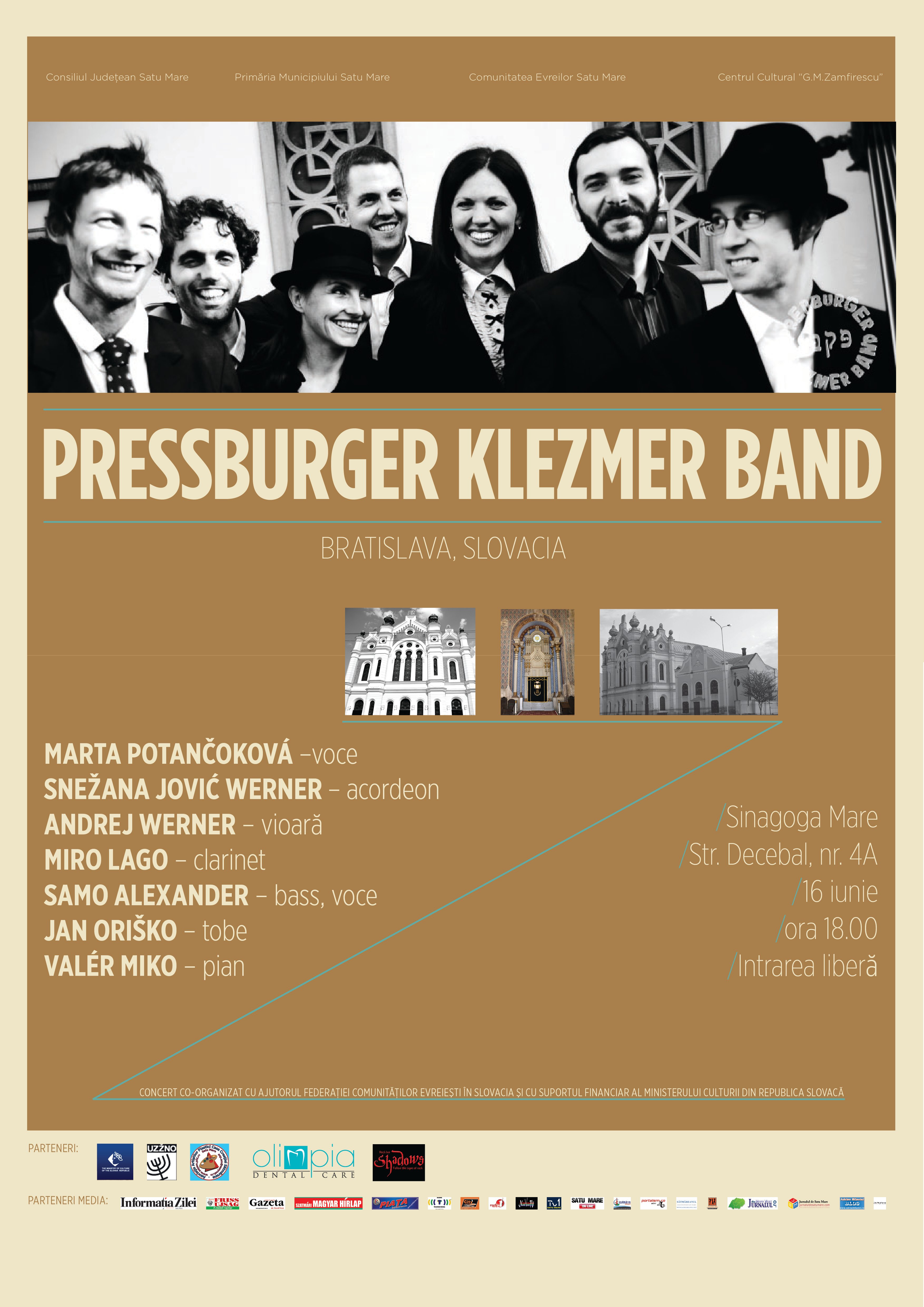 Afișul concertului Pressburger Klezmer Band