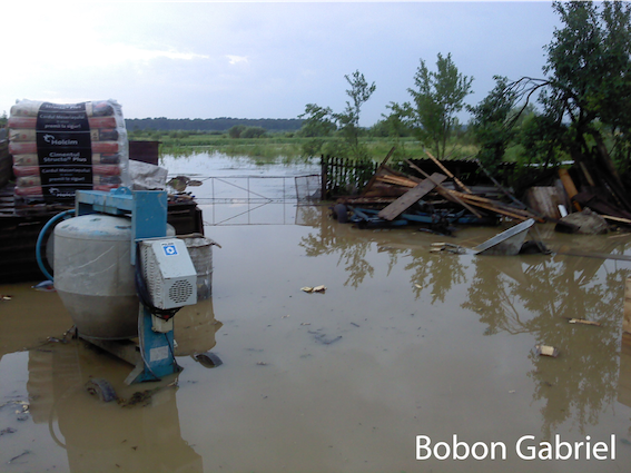 Inundatii la Gherta. Foto - Bobon Gabriel