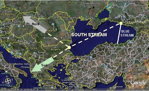 varianta South Stream prin Romania