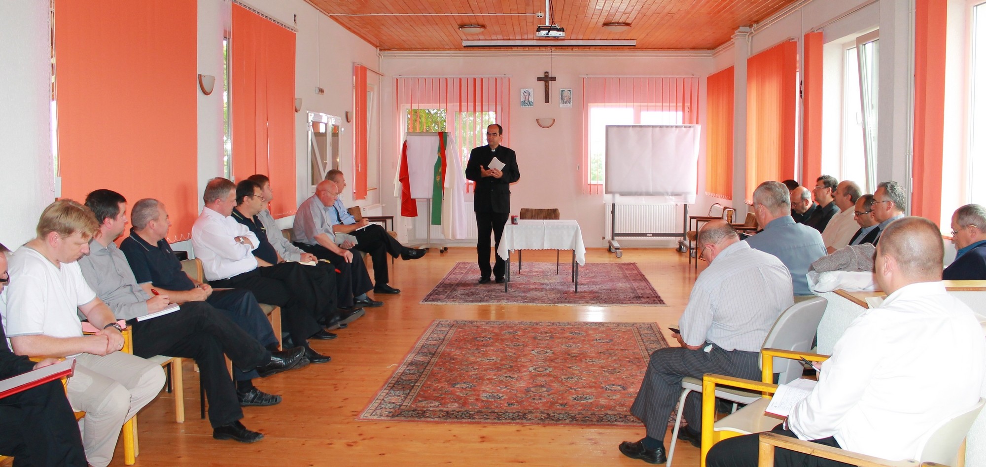 Exercitiu spiritual pentru preotii diecezei, condus de PSSa dr. Szekely Janos, episcop auxiliar de Esztergom-Budapest