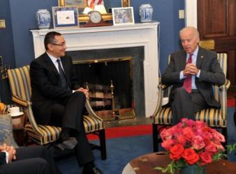 Victor Ponta a fost primit de Joe Biden la Casa Albă