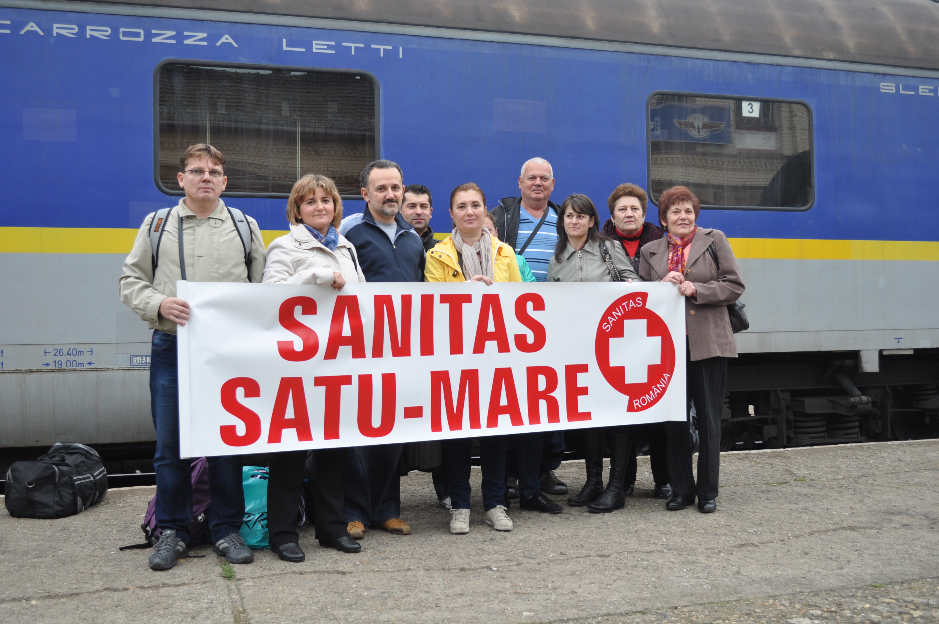 30 de cadre medicale din Satu Mare participăla marşul tăcerii din Bucureşti. O parte din delegatia U.J Sanitas Satu Mare