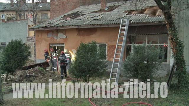 Incendiu pe bulevardul Vasile Lucaciu