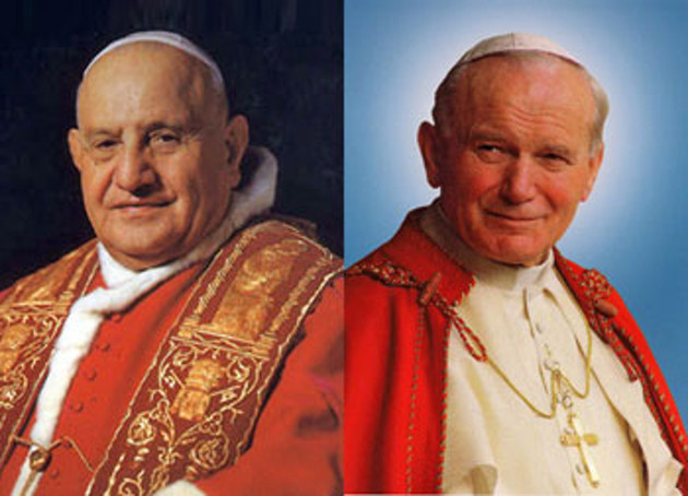 Papa Ioan Paul al II-lea si Papa Ioan al XXIII-lea