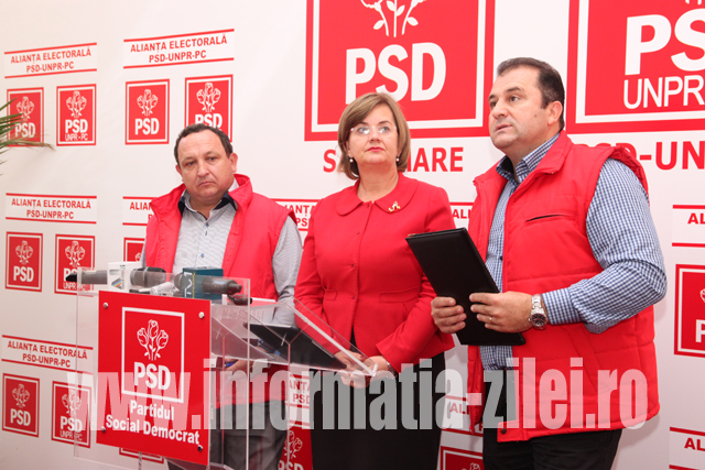 Aurelia Fedorca, Toma Betea şi Dumitru Pop - conferinţă de presă la sediul PSD