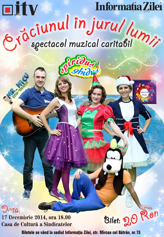 "Crăciunul în jurul lumii", eveniment organizat de Informația TV și Informația Zilei, este un spectacol muzical caritabil