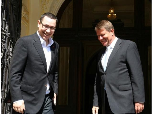 Victor Ponta și Klaus Iohannis