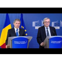 Premierul Cioloș și preşedintele Comisiei Europene, Jean-Claude Juncker