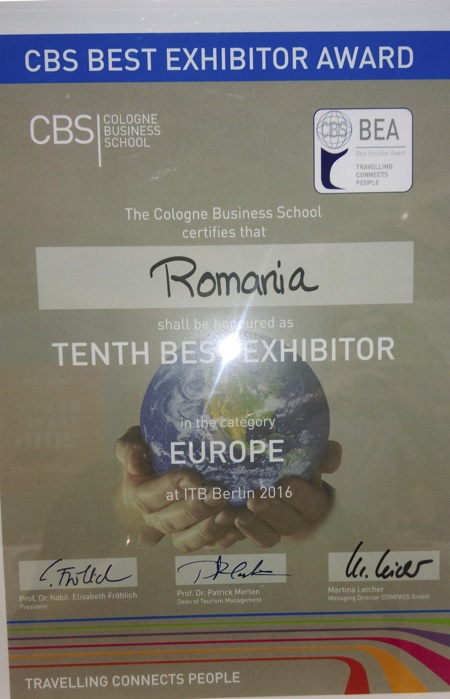 Diploma primita de Romania la CIT