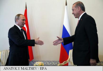 Vladimir Putin și Recep Tayyip Erdogan