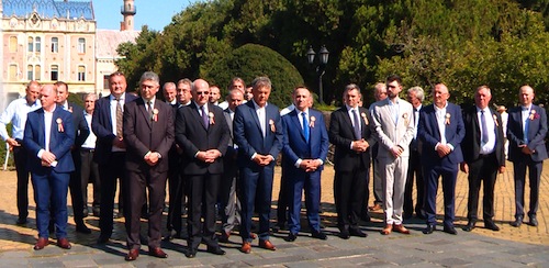 Reprezentanții Asociației s-au închinat în fața statuii lui Vasile Lucaciu