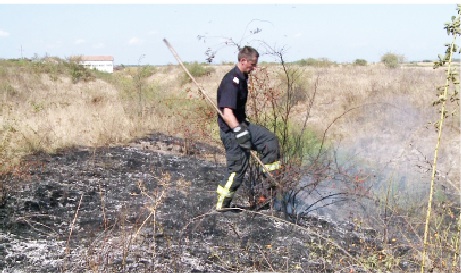 Incendii dese de vegetatie in ultimele saptamani in judet