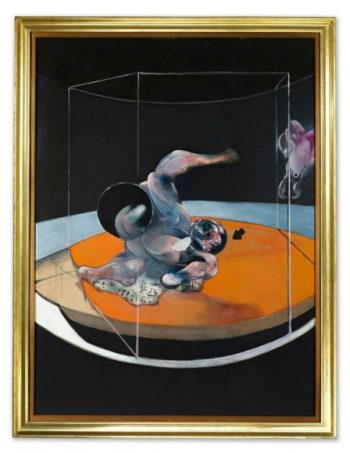 Numărul șase: Francis Bacon, „Figură în mișcare”, 1976, ulei pe pânză, 198,9 x 147,3 centimetri: preț de ciocan 45 de milioane de dolari (estimare 50 de milioane) pe 9 noiembrie la Christie's din New York