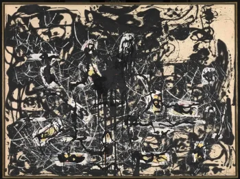 Yellow Islands de Jackson Pollock, 1952, prin Tate Museum, Londra