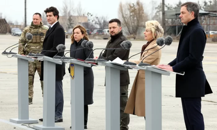 Liderii occidentali vizitează Ucraina pentru a-și manifesta solidaritatea și în al treilea an de război
