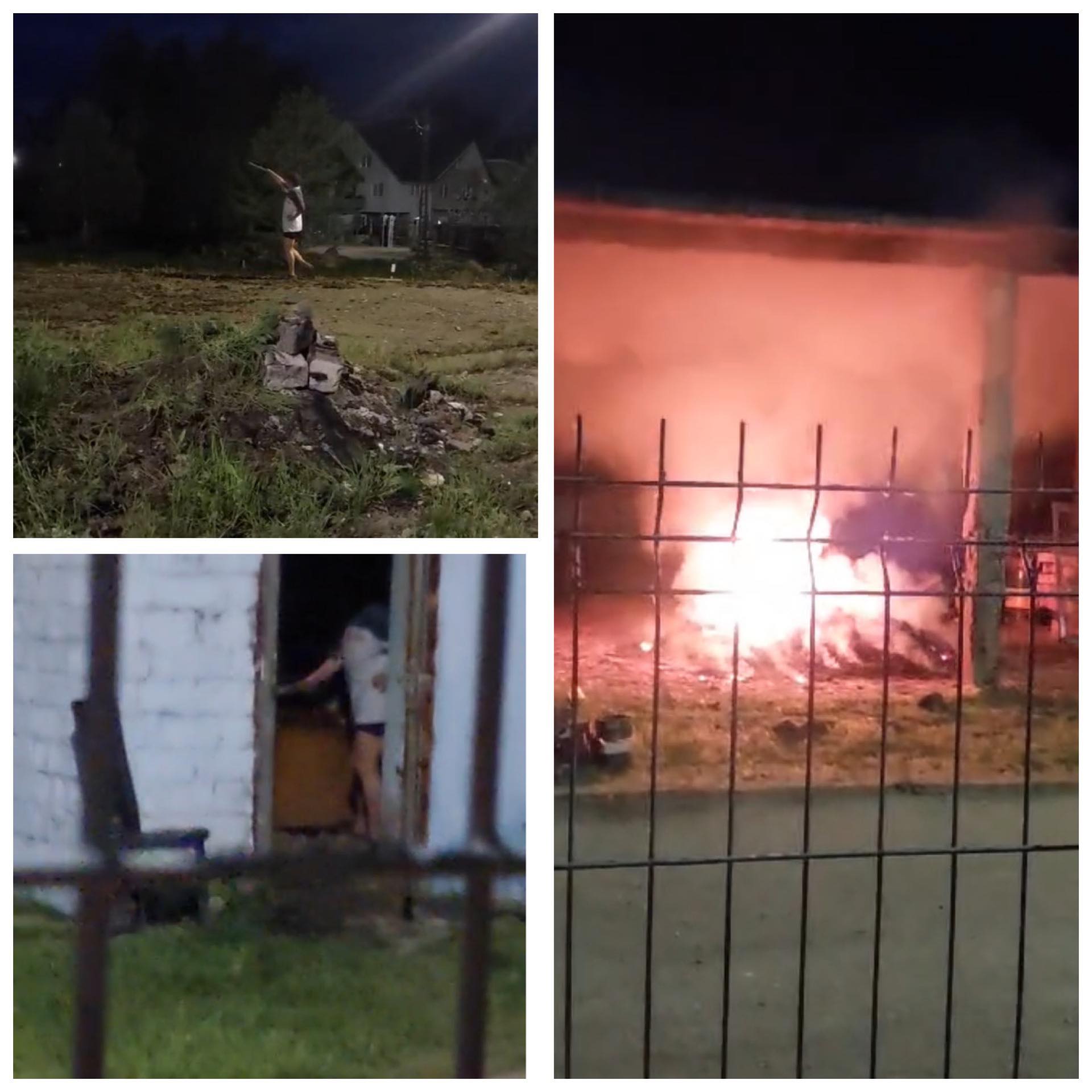 EXCLUSIV VIDEO: DUPĂ UN SCANDAL – O femeie din Cicîrlău a aruncat benzină în curte și a dat foc