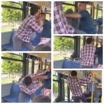 EXCLUSIV VIDEO: Un bărbat a fost bătut în autobuzul Baia Sprie – Baia Mare (ACTUALIZARE)