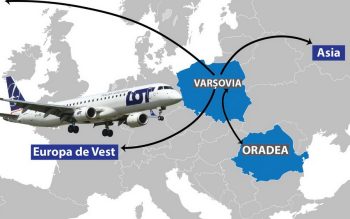 Aeroportul Oradea introduce zboruri către New York, Paris și Istanbul via Varșovia