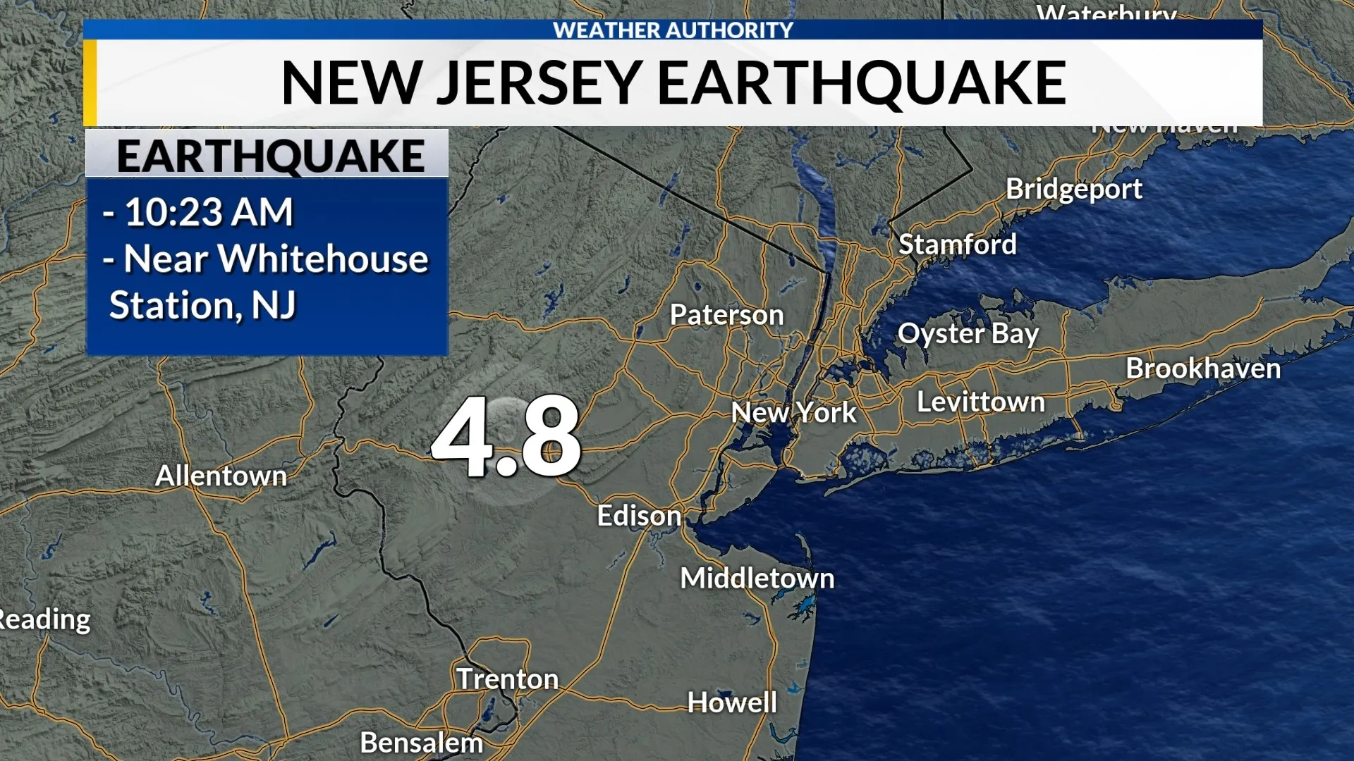 BREAKING NEWS: Un cutremur de magnitudine 4,8 a zguduit coasta estică a Statelor Unite, inclusiv New York