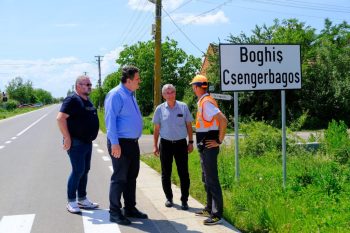 Ieri s-au recepționat lucrările la drumul județean pe tronsonul  Doba – Boghiș – Dacia