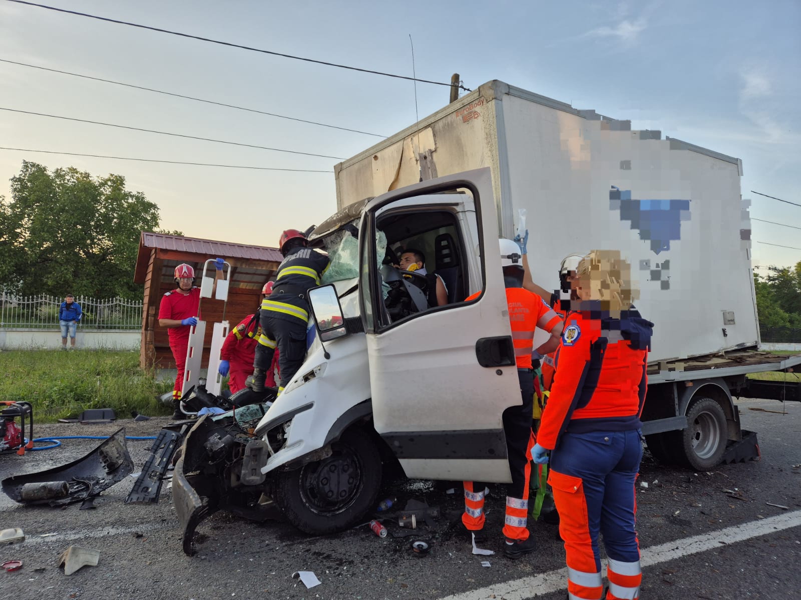 Accident rutier cu  victime  pe DN 19A, în localitatea Mădăras