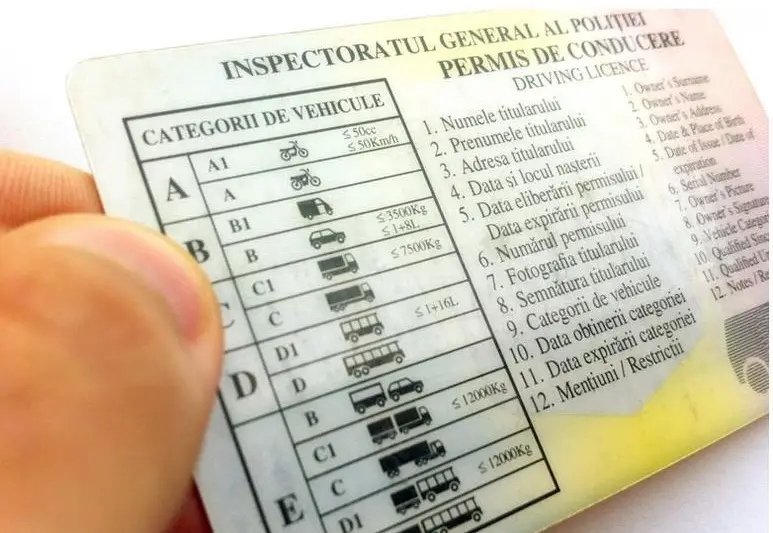 Permis de conducere necorespunzător categoriei