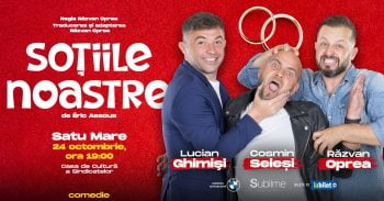 Cosmin Seleși, Răzvan Oprea și Lucian Ghimiși te invită la o comedie plină de mister!