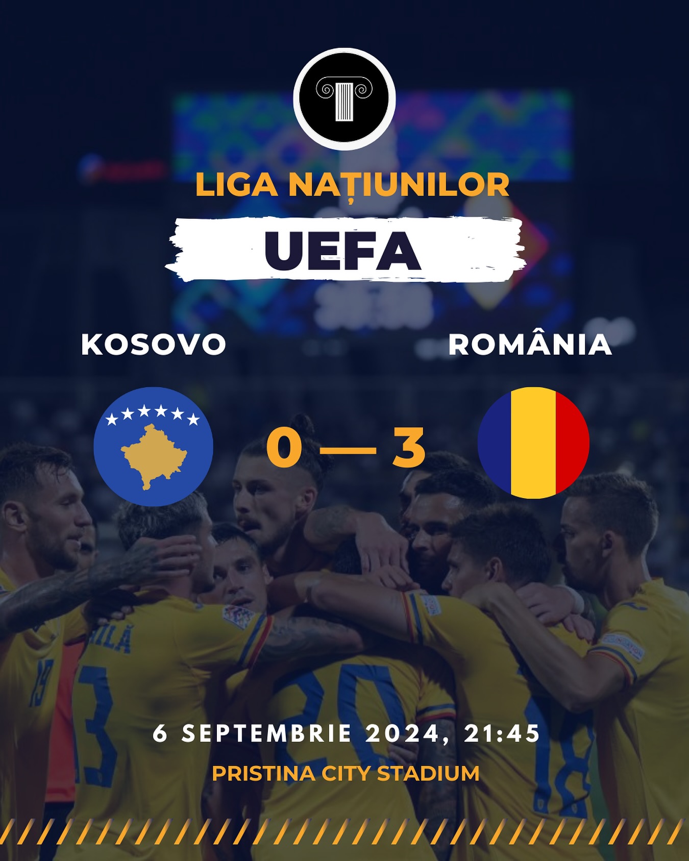 Victoria categorică a României în prima etapă a „Nations League” sub conducerea lui Mircea Lucescu