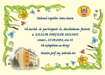 Zilei Porților Deschise la Palatul Copiilor Satu Mare